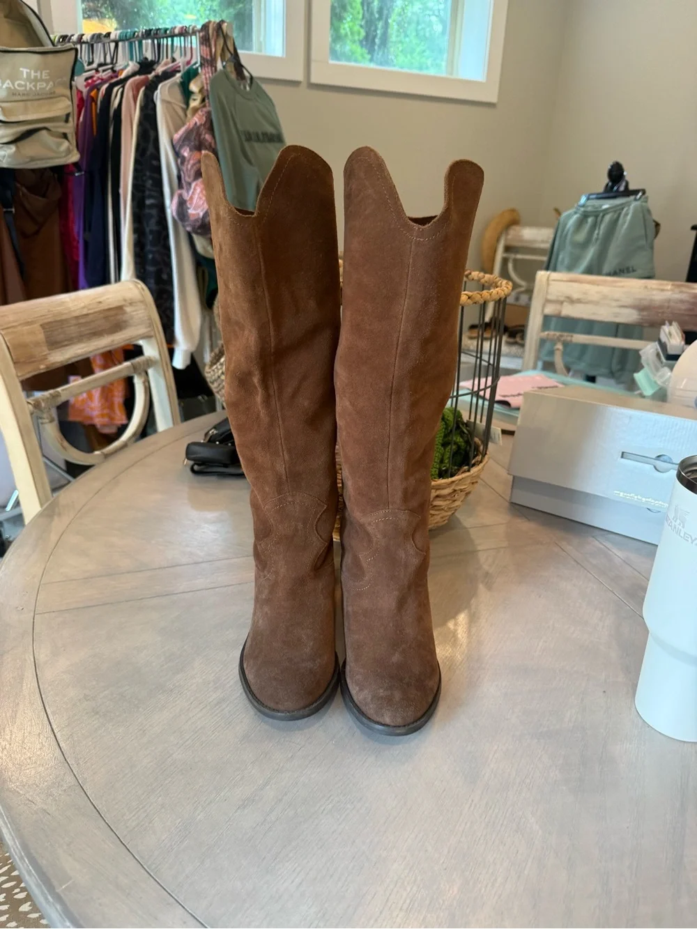 naughty monkey Brown Suede western Boots